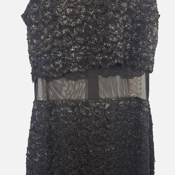 Blondie and Me by Linda Bernell Deep Navy/Black Formal Evening Dress - Picture 8 of 15